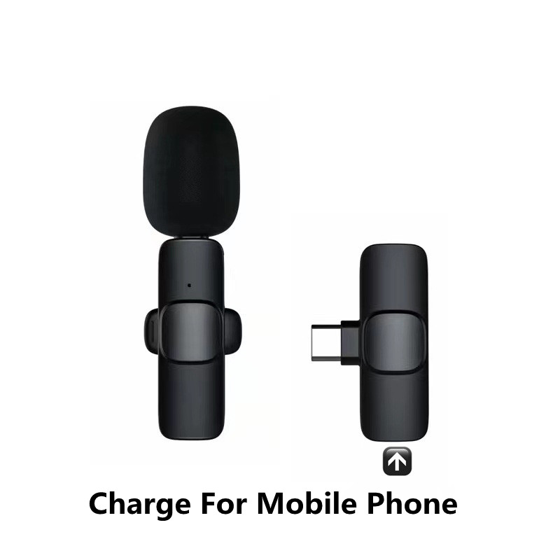 Wireless Lavalier Microphone Portable Audio Video Recording