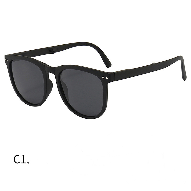 Trendy Foldable Sunglasses For Women TR Polarized Folding Sun Glasses - Picture 6 of 13