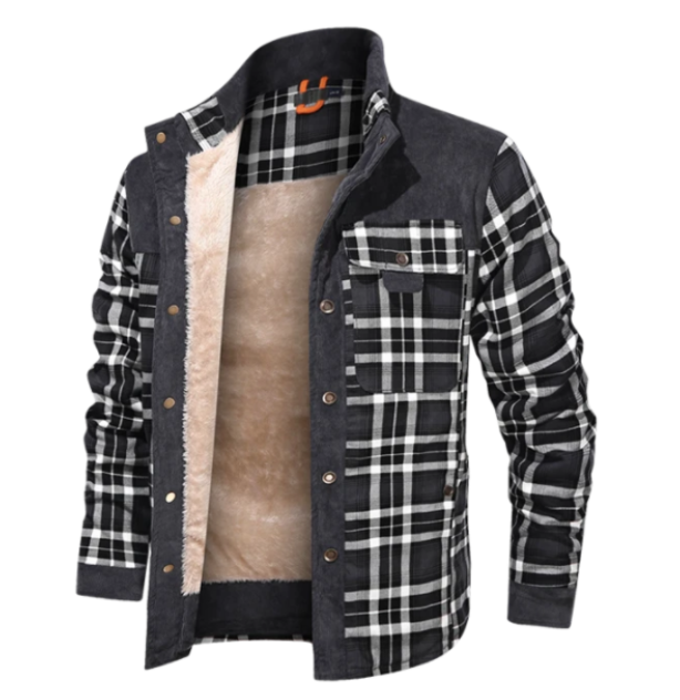 Men's Coat Fleece Thickened Military Coat Autumn Winter Coat Men's Brand Clothin - Picture 3 of 8
