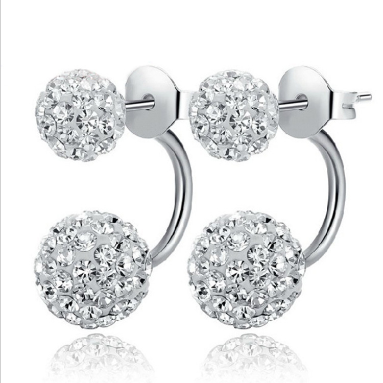 Rhinestone earrings - Picture 7 of 7