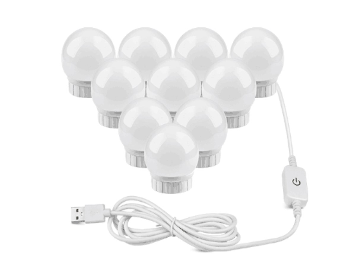 LED Spiegel Lampe Make-up Spiegel Leuchten 6/10/14 Waschtisch Tischleuchte dimmbar - Bild 13 von 13