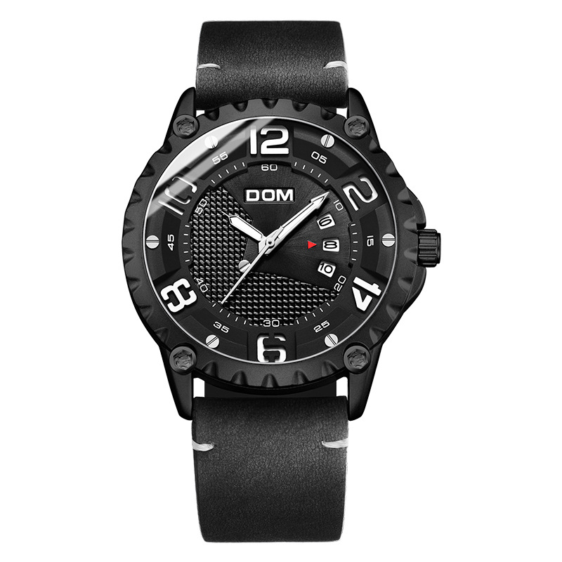 Fashion Leisure Sports Watch Men's Waterproof Large Dial Watch eBay