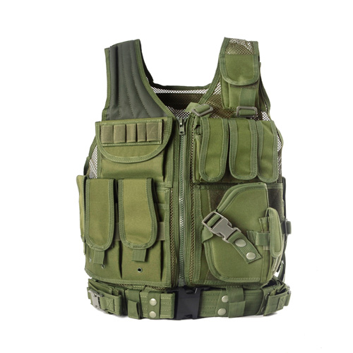 Military Tactical Service Vest - Modernized CS Field Protective Multiple Sockets - Picture 2 of 5