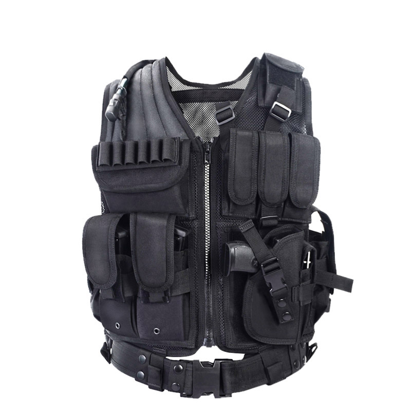 Military Tactical Service Vest - Modernized CS Field Protective Multiple Sockets - Picture 3 of 5