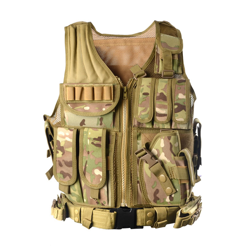 Military Tactical Service Vest - Modernized CS Field Protective Multiple Sockets - Picture 4 of 5