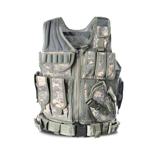 Military Tactical Service Vest - Modernized CS Field Protective Multiple Sockets - Picture 1 of 5