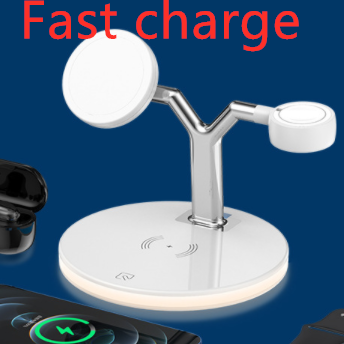 Chargeur sans fil magnétique 3 en 1 avec station de charge rapide pour chargeur Mag-safe - Photo 34 sur 44