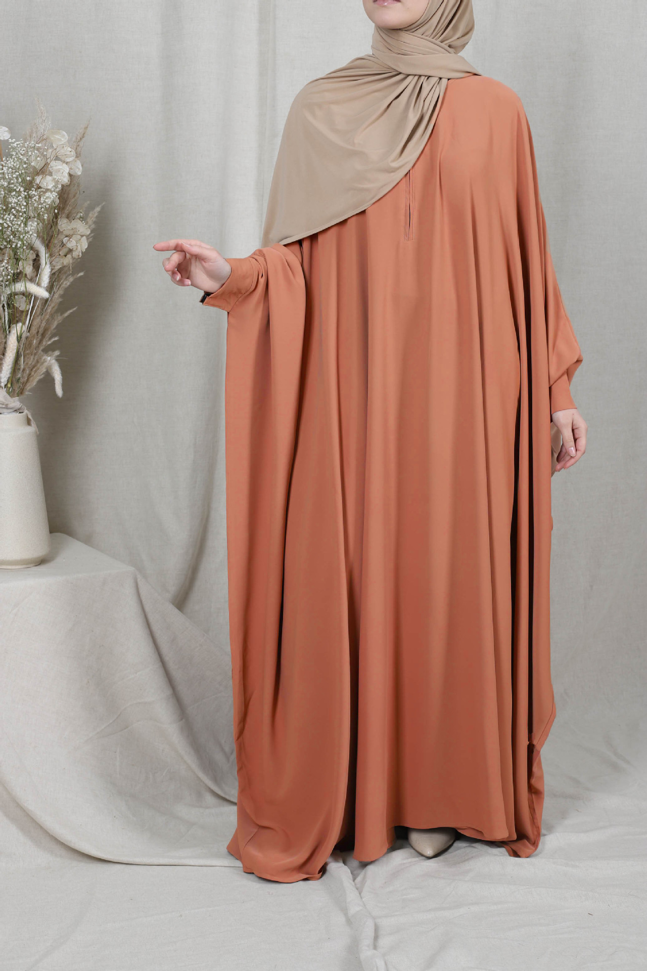 Eid Hooded Muslim Women Hijab Dress Prayer Garment Jilbab Abaya Long Khimar Full - Picture 8 of 13