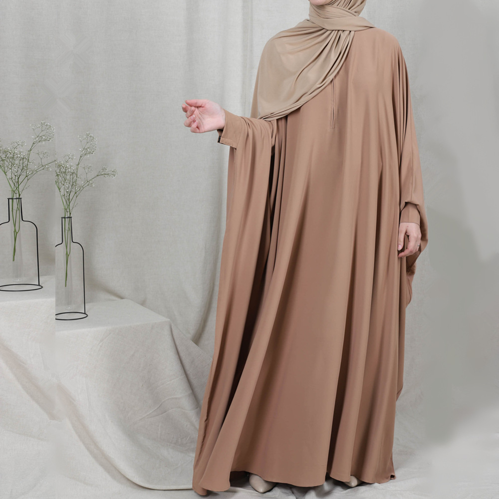 Eid Hooded Muslim Women Hijab Dress Prayer Garment Jilbab Abaya Long Khimar Full - Picture 5 of 13