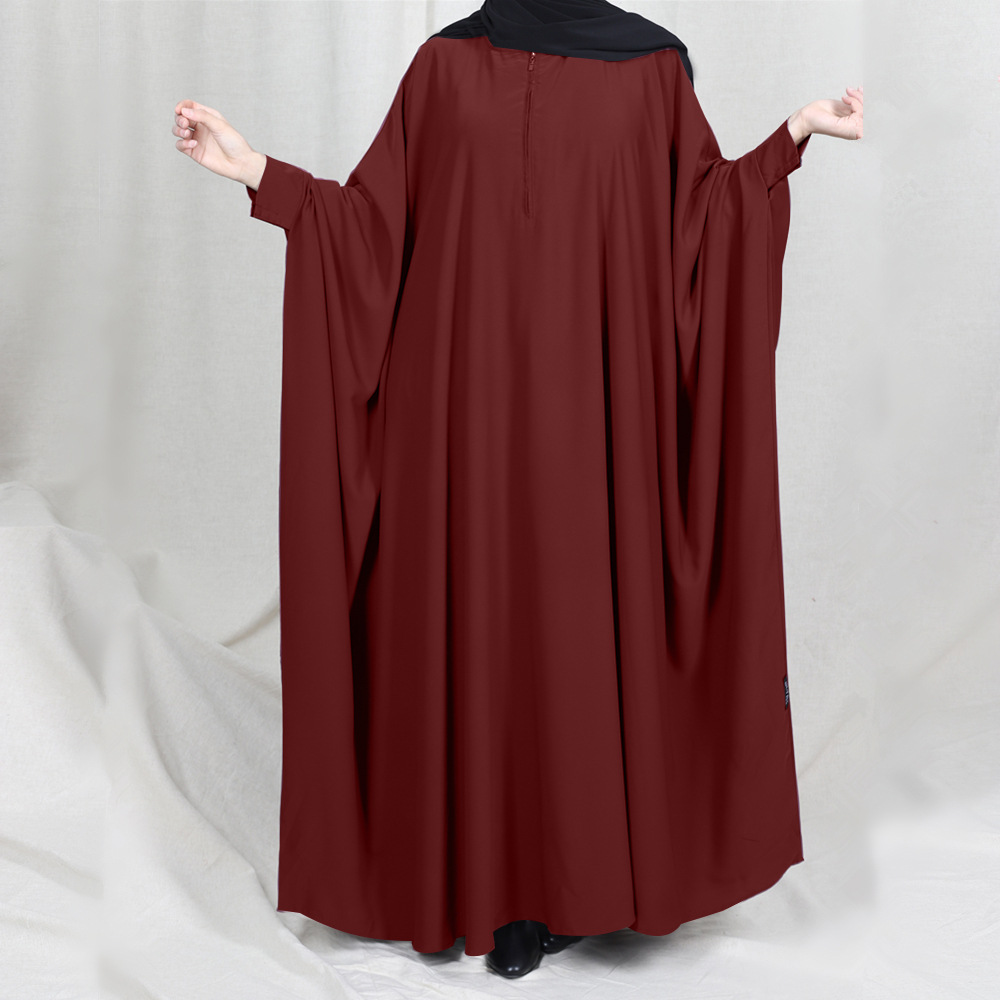 Eid Hooded Muslim Women Hijab Dress Prayer Garment Jilbab Abaya Long Khimar Full - Picture 12 of 13