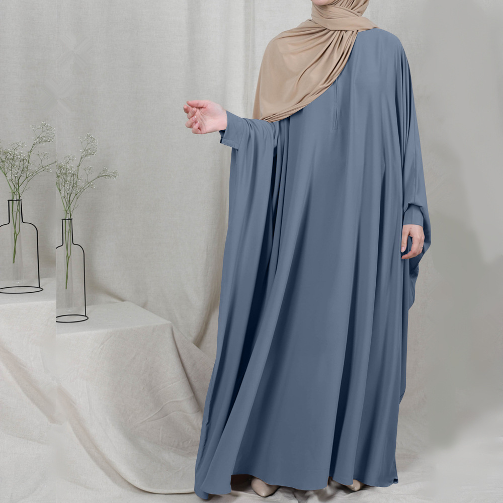 Eid Hooded Muslim Women Hijab Dress Prayer Garment Jilbab Abaya Long Khimar Full - Picture 9 of 13
