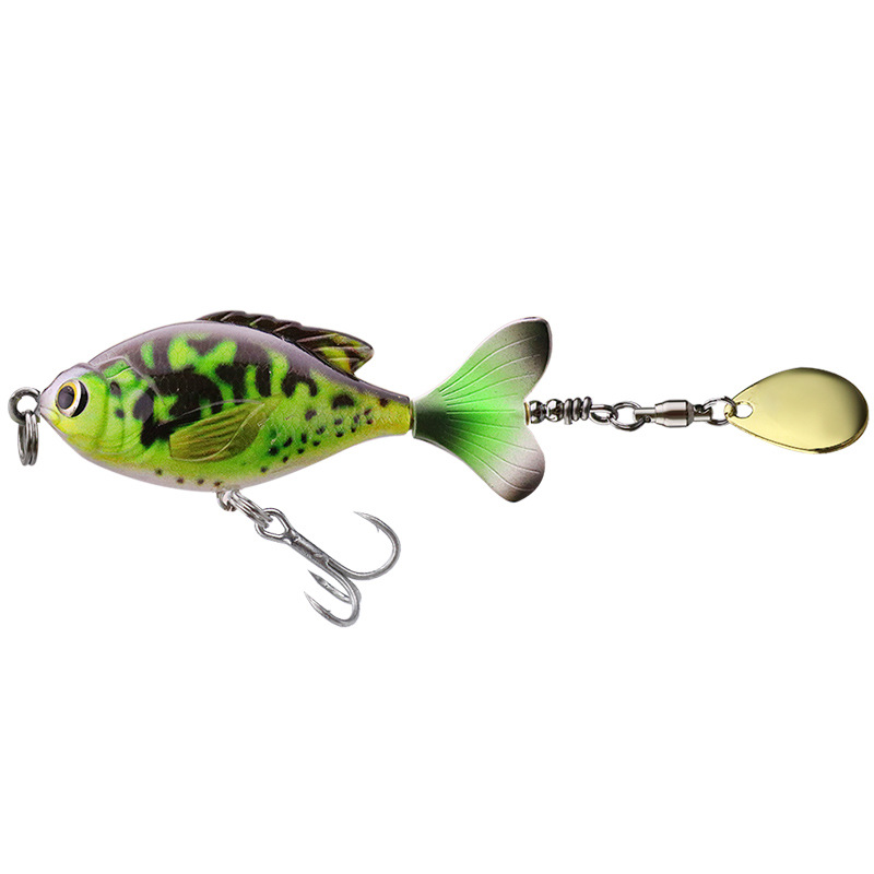 Rotate Tail Popper Lure 9.5cm 16.9g Topwater Fishing Wobbler Bass Fishing  Lures