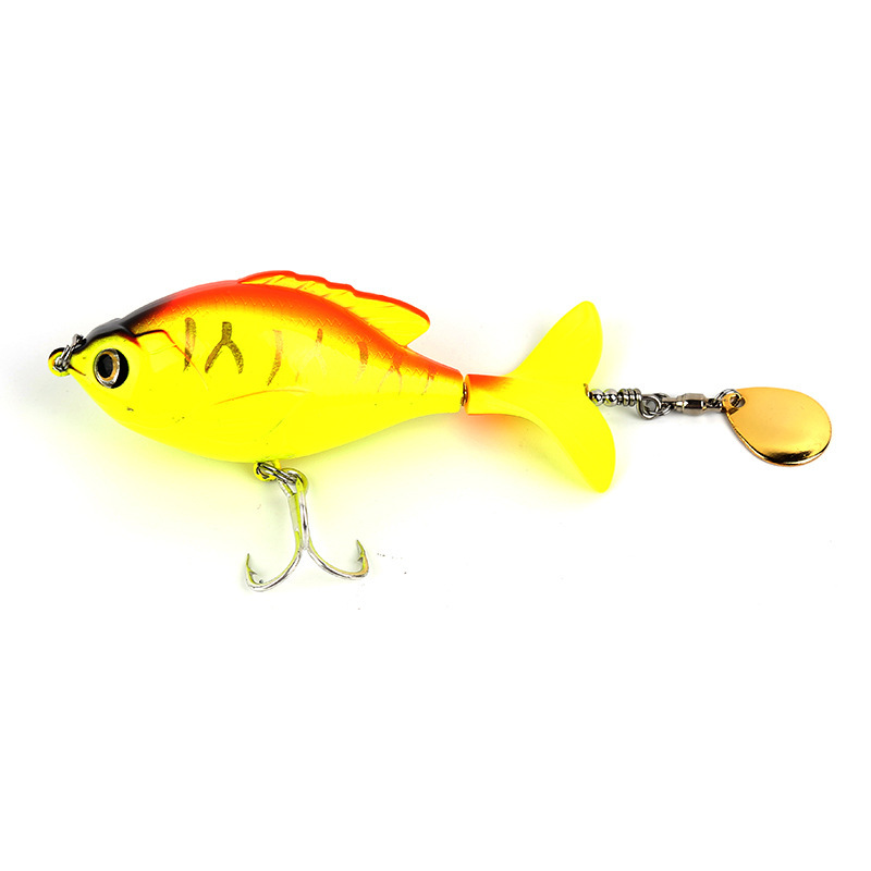 Rotate Tail Popper Lure 9.5cm 16.9g Topwater Fishing Wobbler Bass Fishing  Lures