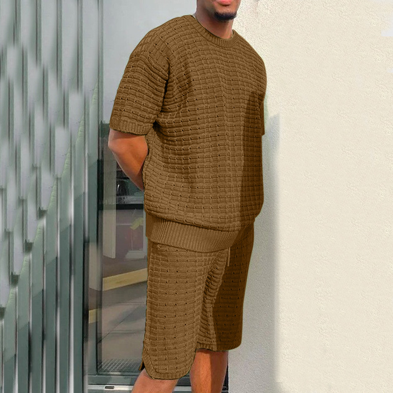 Men's Summer Suit Fashion Hippie Style Shirt and Shorts - Bild 5 von 8
