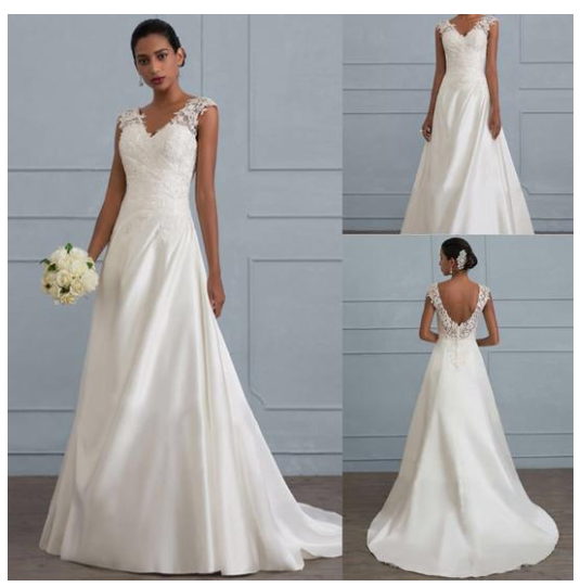 Lace Wedding Brides backless dress - Picture 4 of 4