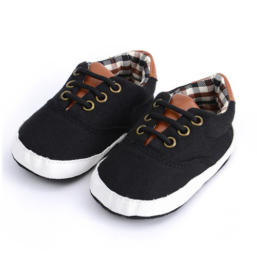 Solid color casual lace soft bottom baby canvas shoes baby shoes toddler shoes - Picture 7 of 9