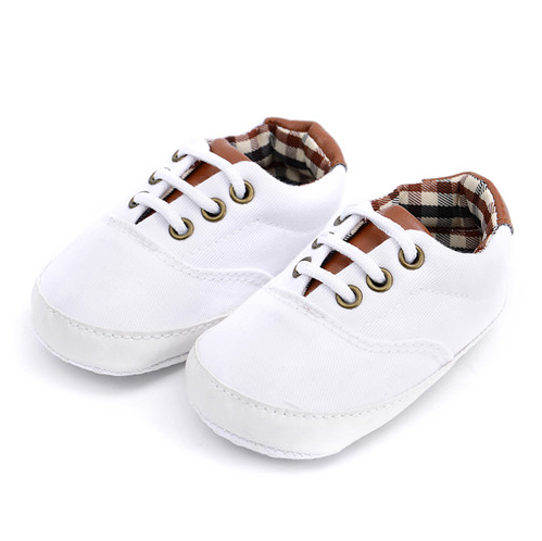 Solid color casual lace soft bottom baby canvas shoes baby shoes toddler shoes - Picture 9 of 9