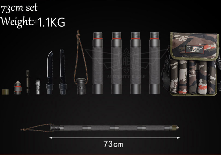 Outdoor Defense Tactical Stick Alpenstock Hiking Camping Equipment Multifunction