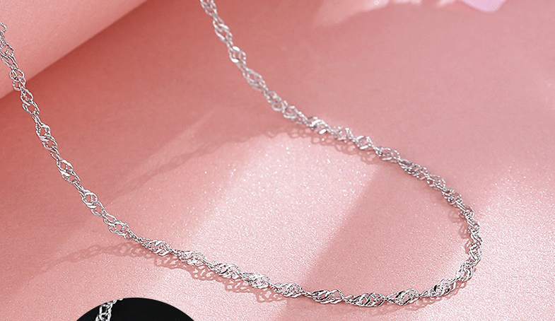 Echte S925 Sterling einzigartige Schmuck Silber Halskette Made Italy - Bild 9 von 12