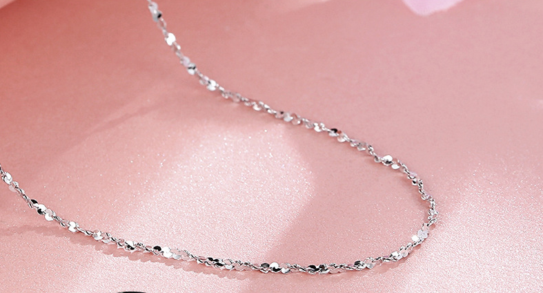 Echte S925 Sterling einzigartige Schmuck Silber Halskette Made Italy - Bild 8 von 12