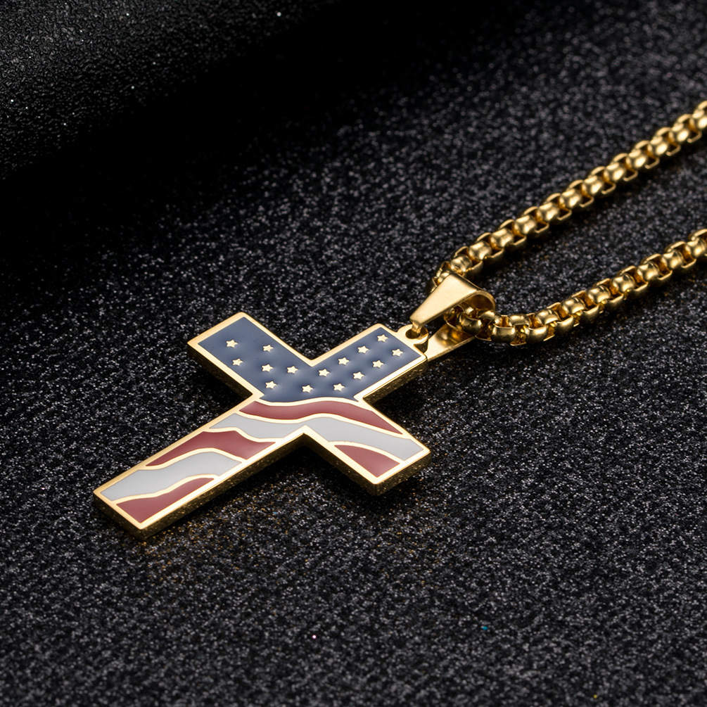 Collana croce bandiera - Foto 11 di 12
