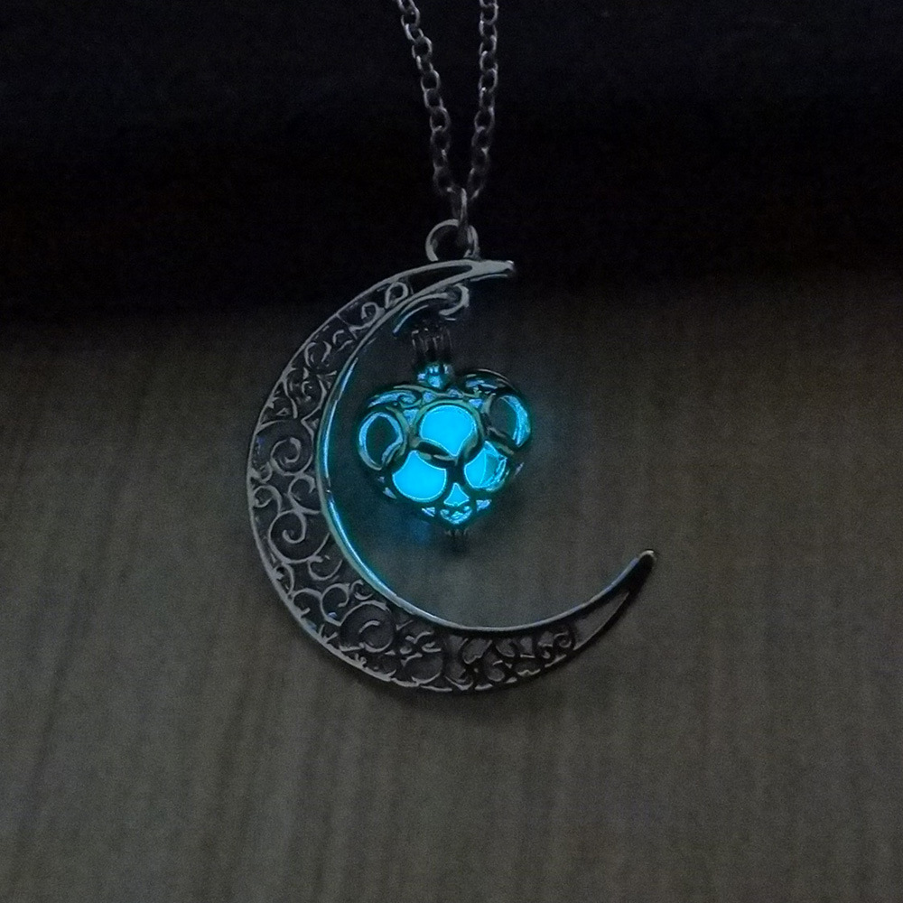 Collares colgantes brillantes collares de cadena enchapados en plata - Imagen 13 de 15