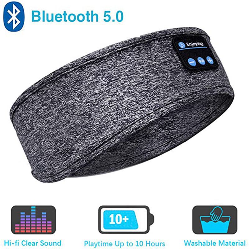 Kabellose Bluetooth Schlaf Kopfhörer Stirnband dünn weich elastisch bequem Mu - Bild 13 von 16