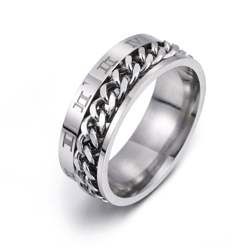 Digital Steel Ring Titanium Jewelry with Smart Cleaner titanium steel ring - Picture 10 of 11