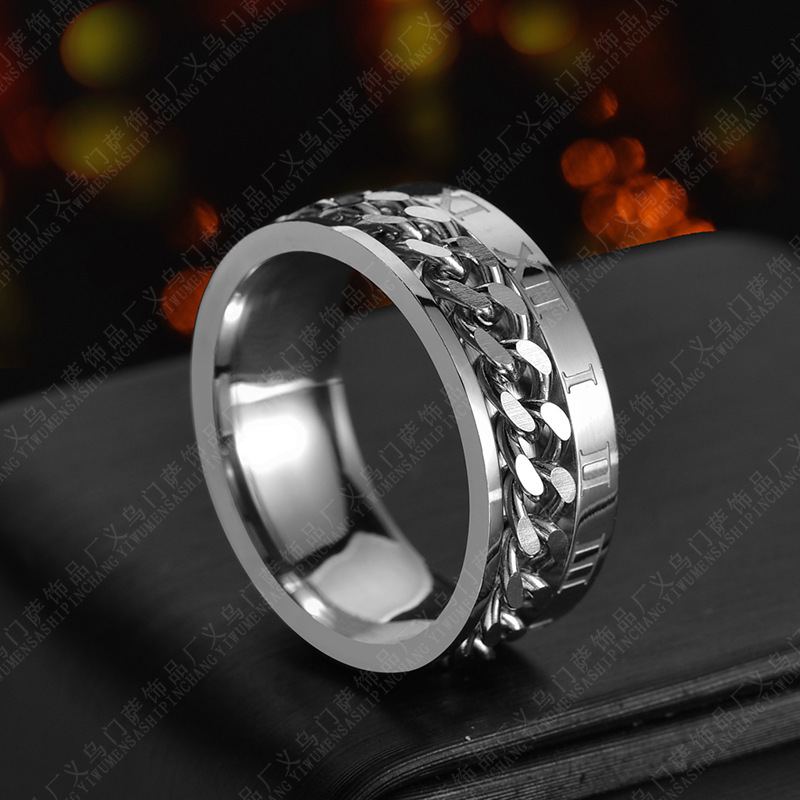Digital Steel Ring Titanium Jewelry with Smart Cleaner titanium steel ring - Picture 9 of 11