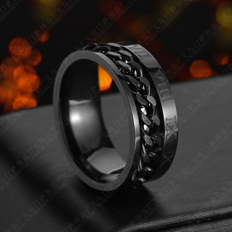 Digital Steel Ring Titanium Jewelry with Smart Cleaner titanium steel ring - Picture 1 of 11