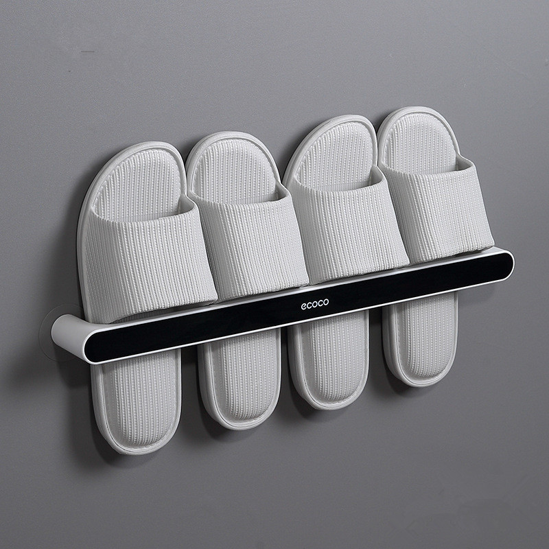 Wall mounted shoe rack for shoes and slippers