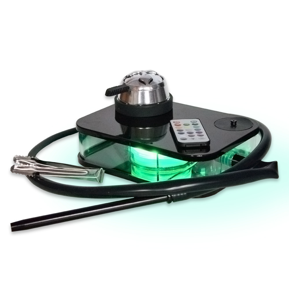 Desgin Shisha Wasserpfeife aus Acryl quadratisch mit Schlauch und zubehör - Bild 4 von 4