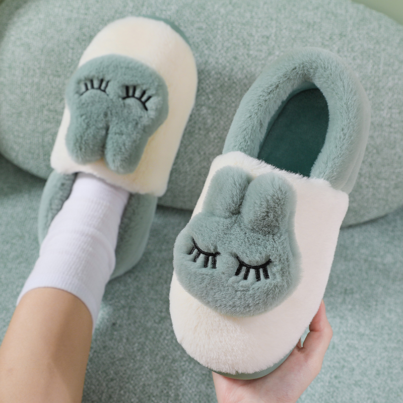 Bunny Cute Slippers - Home Cotton Slippers; Bedroom Slippers; Sleepover; Soft
