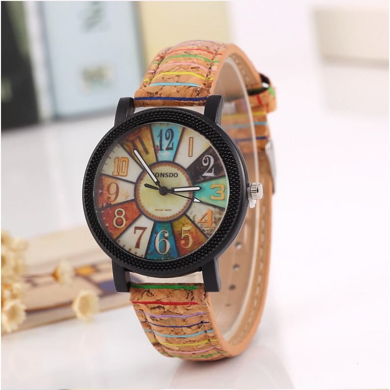 Casual Vintage Leather Women Quartz Wrist Watch Gift Clock - Picture 8 of 8