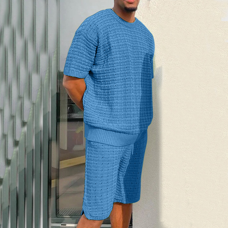 Men's Summer Suit Fashion Hippie Style Shirt and Shorts - Bild 3 von 8