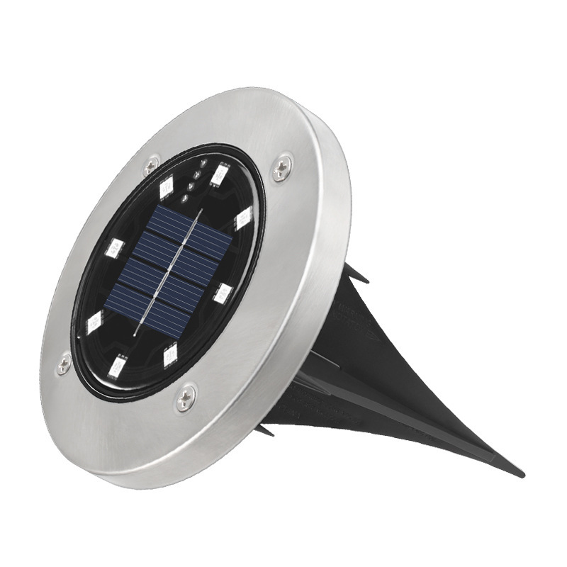 Lampada Solare da Giardino IP65 LED luce calda fredda o RGB / Faretto segnapasso - Foto 10 di 12
