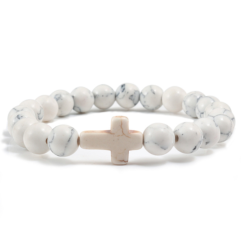 Armband Blau Türkis Kreuz - Bild 15 von 18