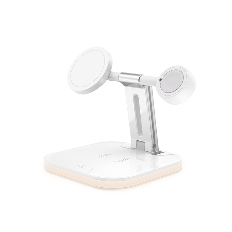 Chargeur sans fil magnétique 3 en 1 avec station de charge rapide pour chargeur Mag-safe - Photo 32 sur 44