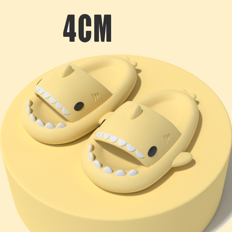 Adult's Slippers Indoor Outdoor Funny Shark Cartoon - Picture 20 of 40