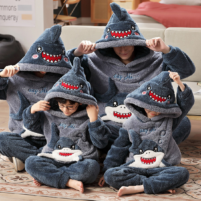 Family Pajamas Matching Character Warm Cartoon Thick Couples Cute Choose Gift - Picture 6 of 6