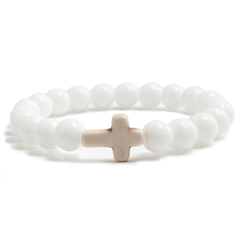 Armband Blau Türkis Kreuz - Bild 16 von 18