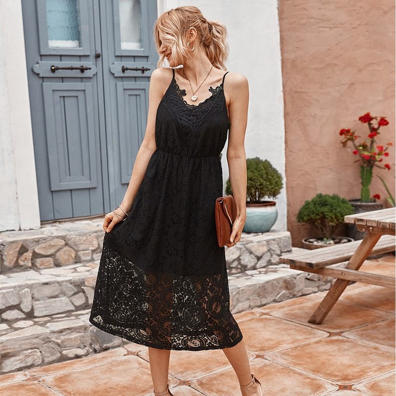 Summer Dresses For Women Lace Sexy Long Dress - Picture 5 of 6