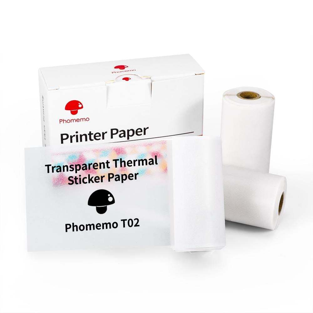 Portable Mini Thermal Label Printer for Home Photos and Student Study Notes