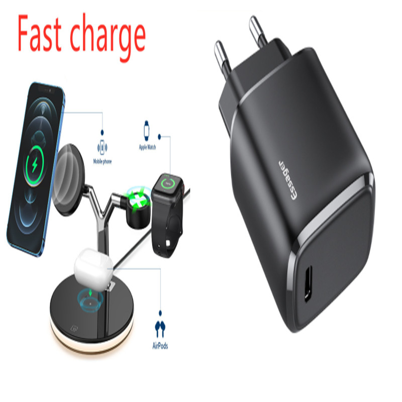 Chargeur sans fil magnétique 3 en 1 avec station de charge rapide pour chargeur Mag-safe - Photo 11 sur 44