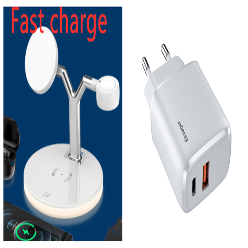 Chargeur sans fil magnétique 3 en 1 avec station de charge rapide pour chargeur Mag-safe - Photo 33 sur 44