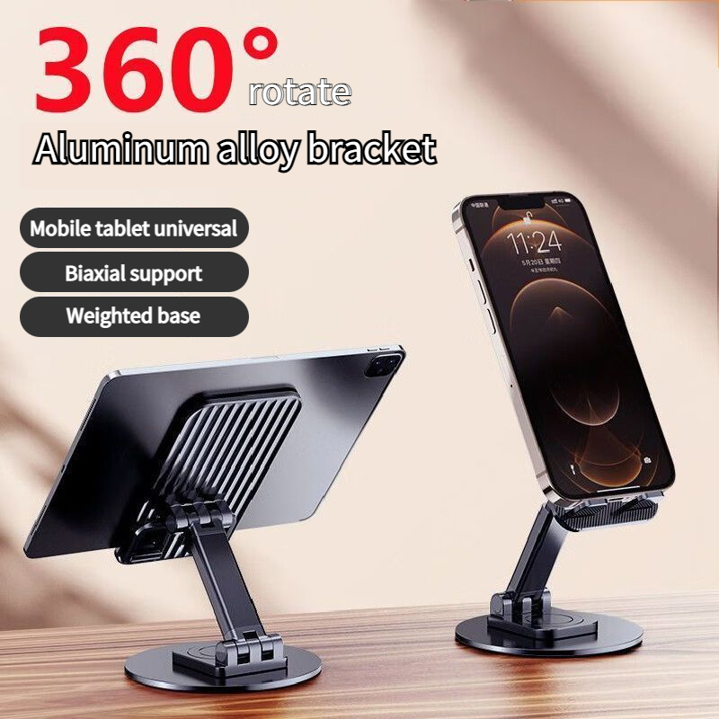 Foldable Phone Stand For Desk – Height Adjustable Cell Phone Holder Portable Cel
