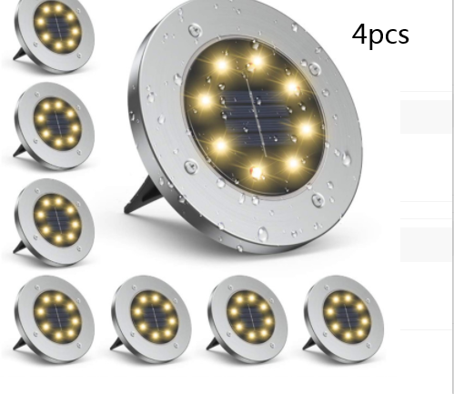 Lampada Solare da Giardino IP65 LED luce calda fredda o RGB / Faretto segnapasso - Foto 11 di 12