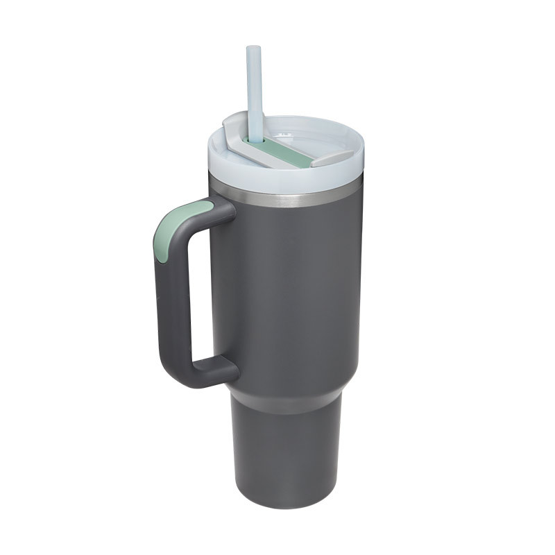 Ochapa  40oz Tumbler Cup with Handle, Lid & Straw - Stainless Steel Vacuum Mug - Picture 12 of 18