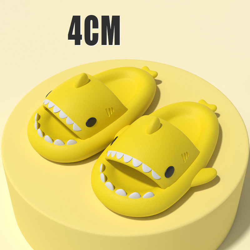 Adult's Slippers Indoor Outdoor Funny Shark Cartoon - Picture 18 of 40