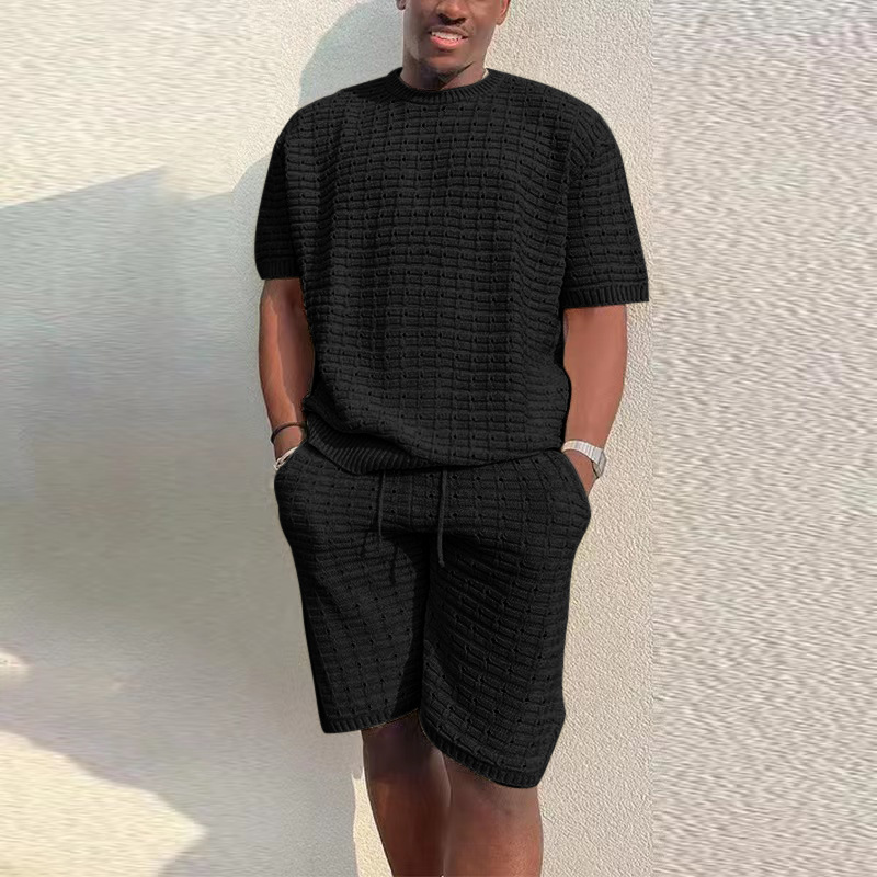 Men's Summer Suit Fashion Hippie Style Shirt and Shorts - Bild 2 von 8
